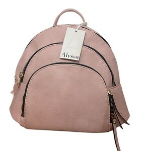 NWT ALYSSA Vegan Pink Women's Backpack